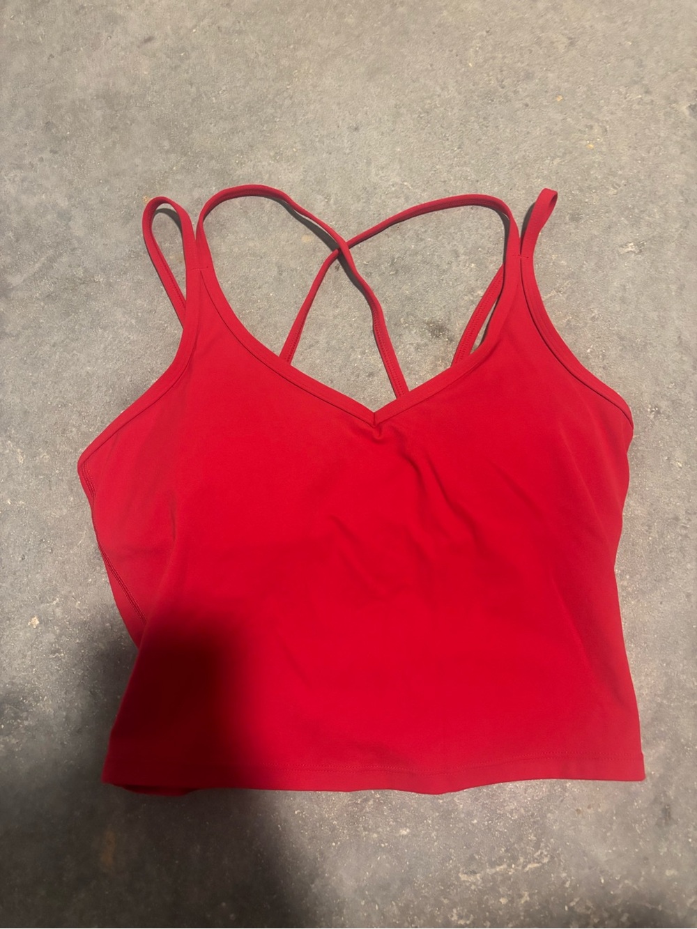 CRZ YOGA Red Strappy Sports Bra